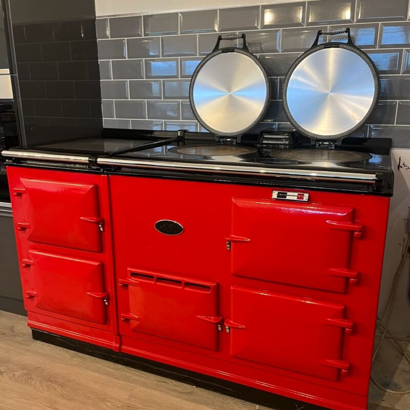 4 oven 13amp Pillar Box Red